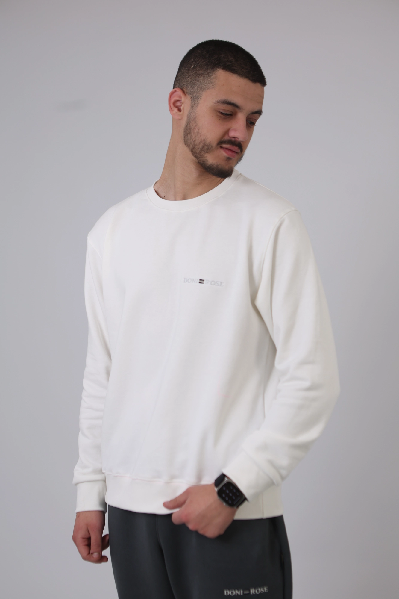 Muška dukserica Doni Rose Essential Off White